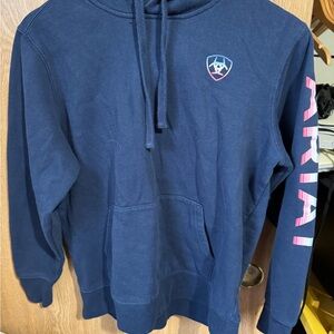 Navy Blue Hoodie with Logo